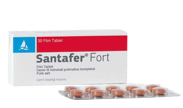 Santafer® Fort 100 Mg / 0.35 Mg Film Kaplı Tablet